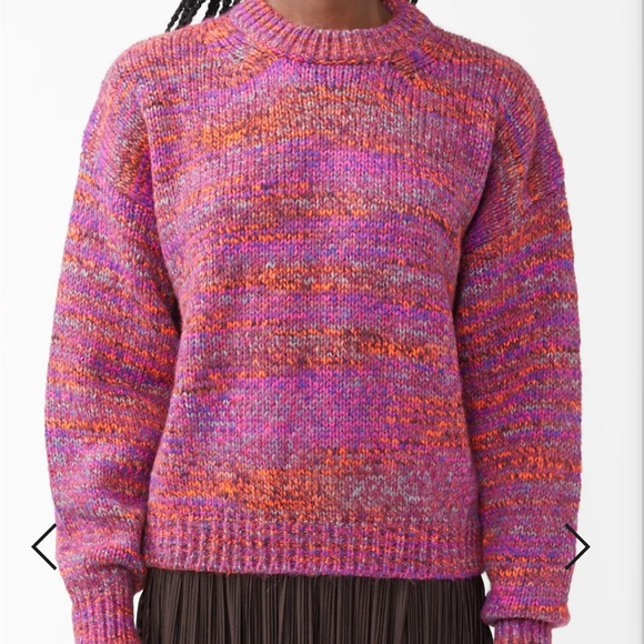 SAMSOE Sweaters - SAMSOE SAMSOE Renu Crew Magenta Melange